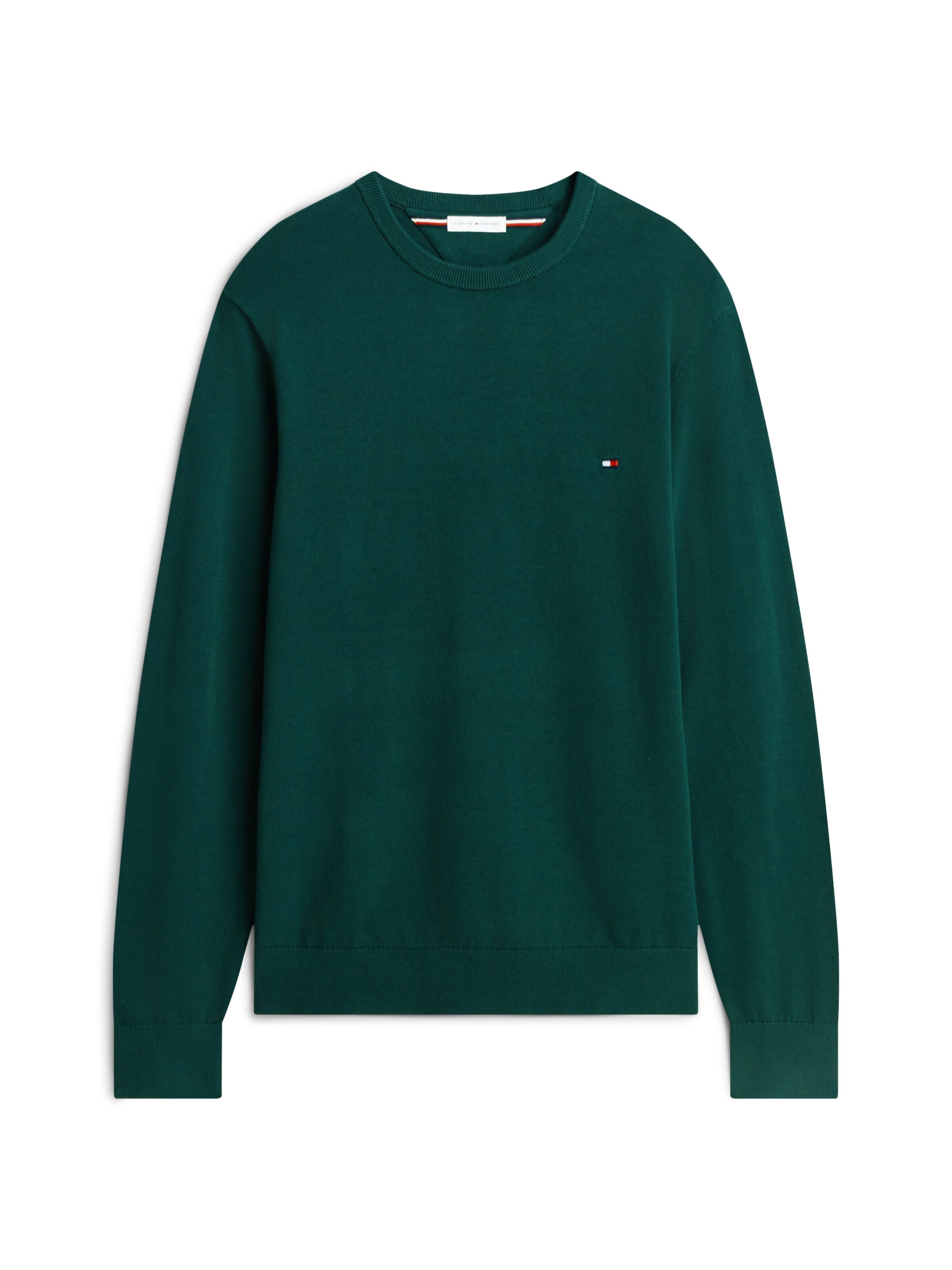 Pulover 'Essential' de la TOMMY HILFIGER pe verde: față