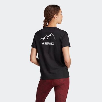 ADIDAS TERREX Performance Shirt 'Graphic Mtn' in Black