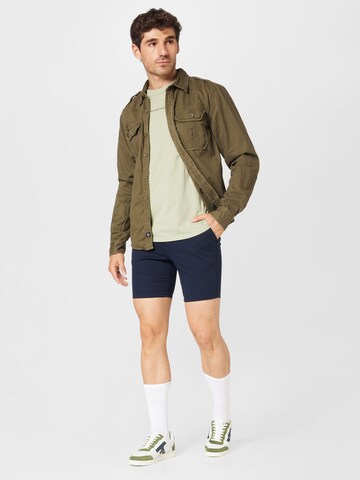 River Island Skinny Shorts in Blau