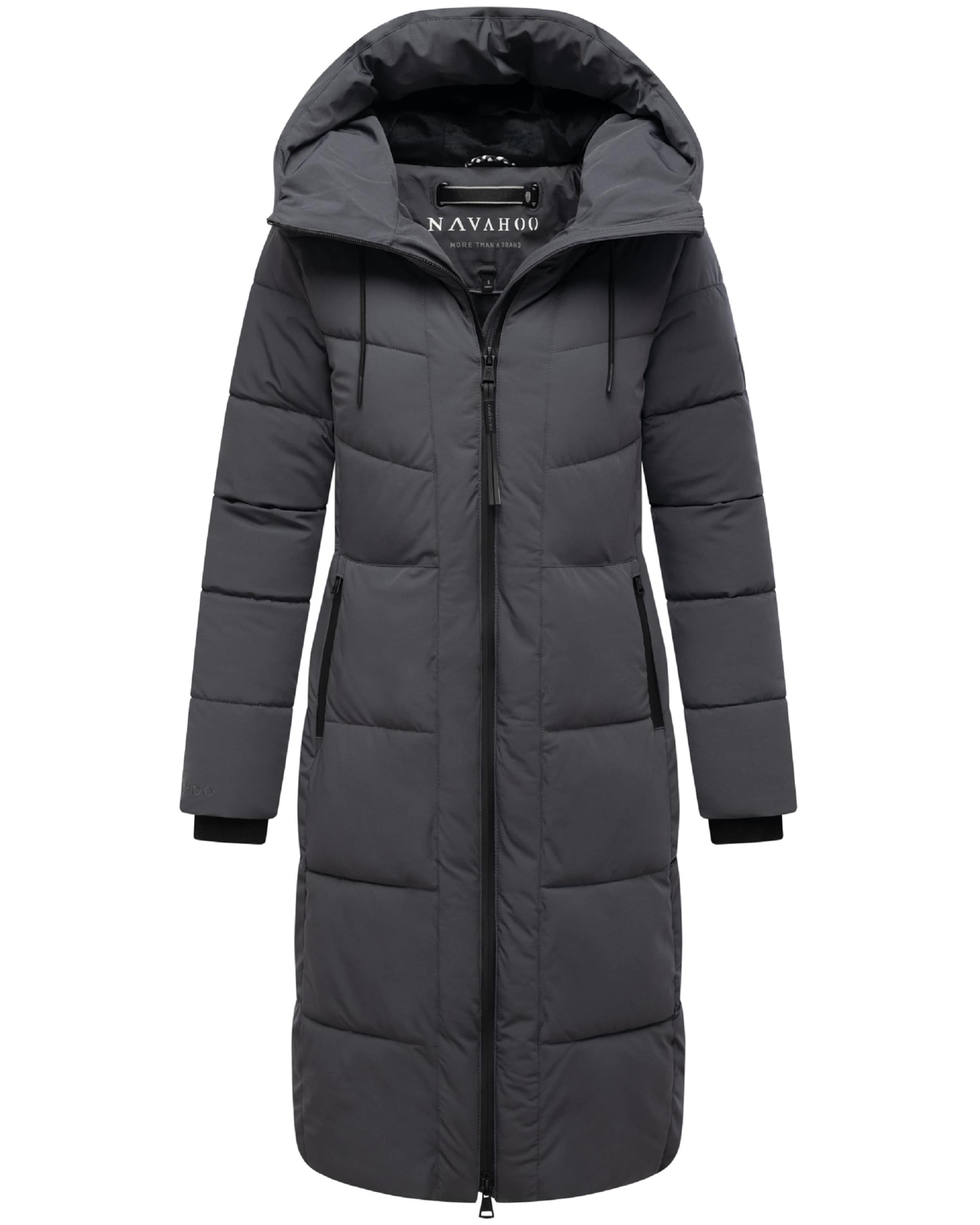 pelēks NAVAHOO Ziemas mētelis 'Schokokuss XIV'