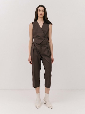 4TAILORS regular Παντελόνι 'Armor' σε καφέ