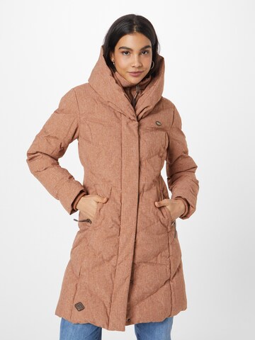 Ragwear Winter Coat 'NATALKA' in Brown: front