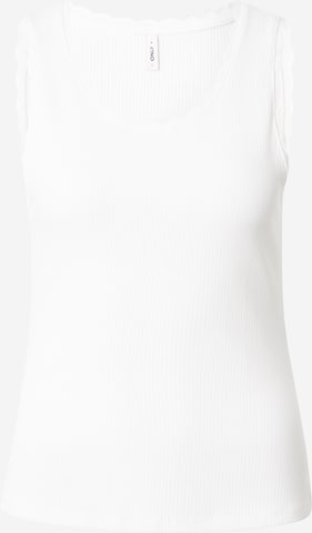 ONLY - Top 'ONLLUNI' en blanco: frente