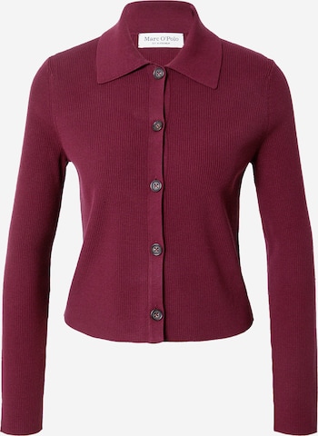 Marc O'Polo Knit Cardigan in Red: front
