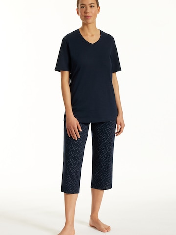 uncover by SCHIESSER Pyjama 'UNCOVER Night' in Blauw: voorkant