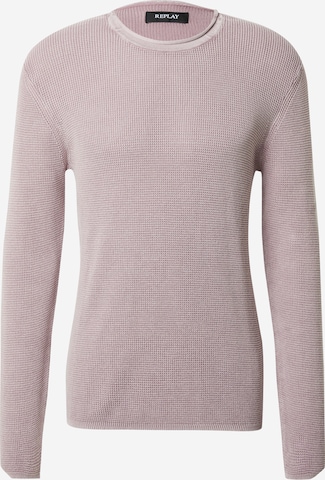 Pull-over REPLAY en violet : devant