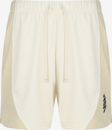 Jordan Loose fit Workout Pants 'Zion' in White: front