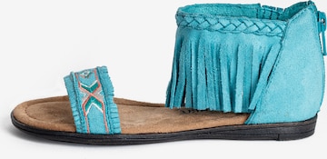 mėlyna Minnetonka Sandalai: priekis
