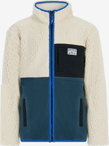 PROTEST Fleece Jacket 'PRTFinley JR' in White: front
