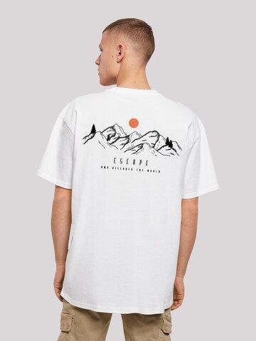 T-Shirt 'Discover the world' F4NT4STIC en blanc : devant