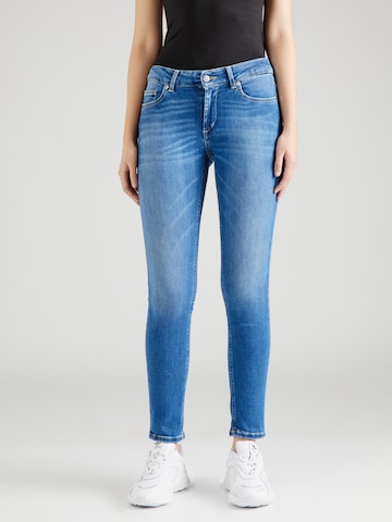 Dondup Slimfit Jeans 'MONROE' in Blauw: voorkant