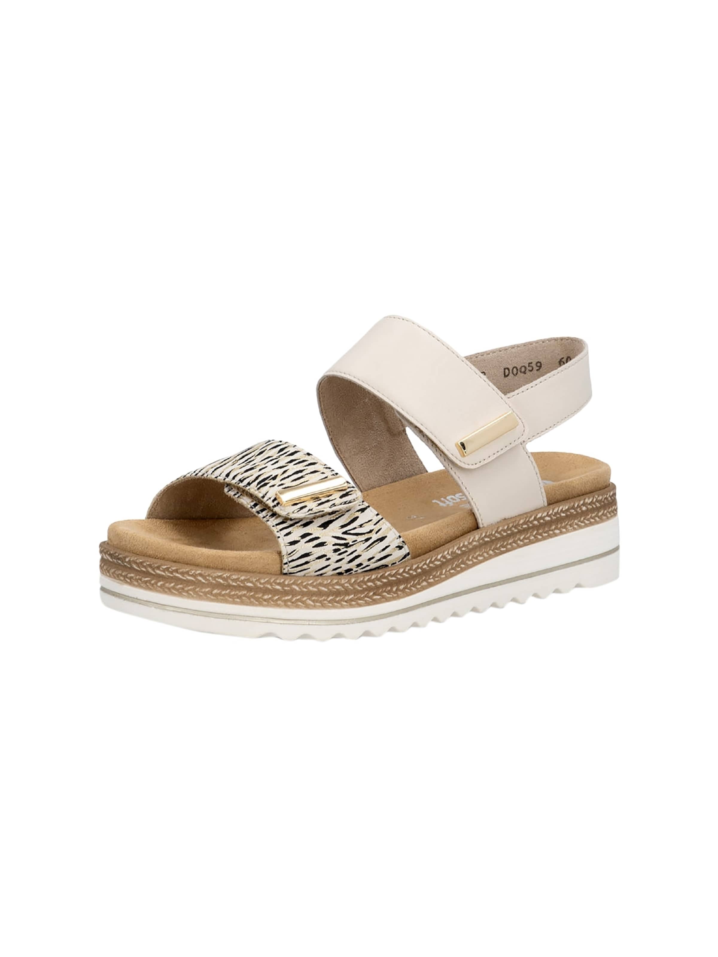 REMONTE Sandaal in Beige: voorkant