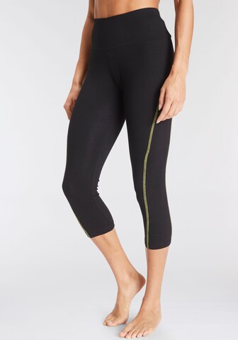 Skinny Pantalon de sport LASCANA ACTIVE en noir : devant