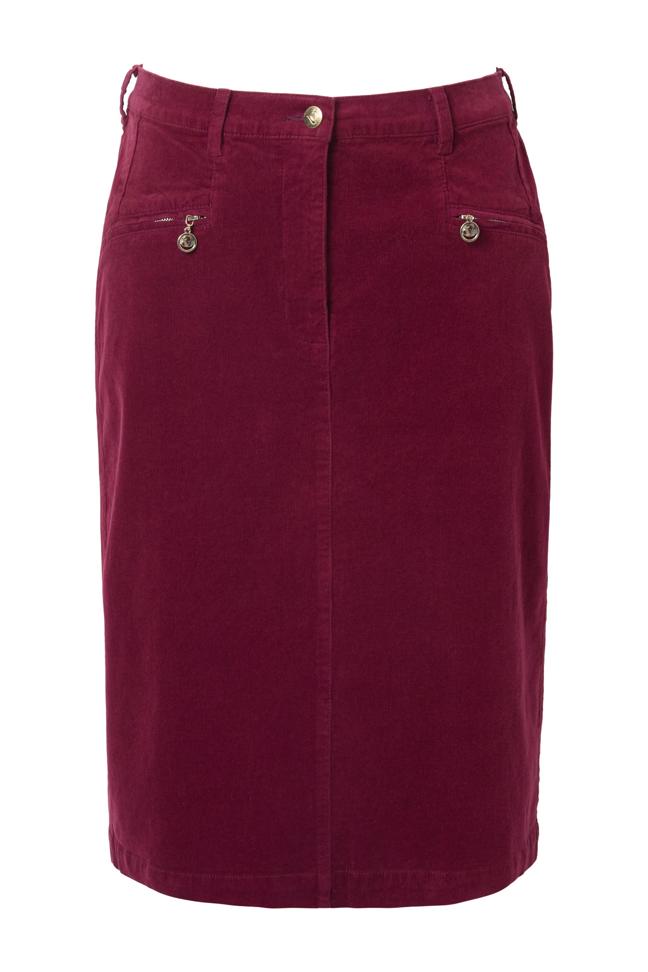 Ulla Popken Rok in Rood: voorkant