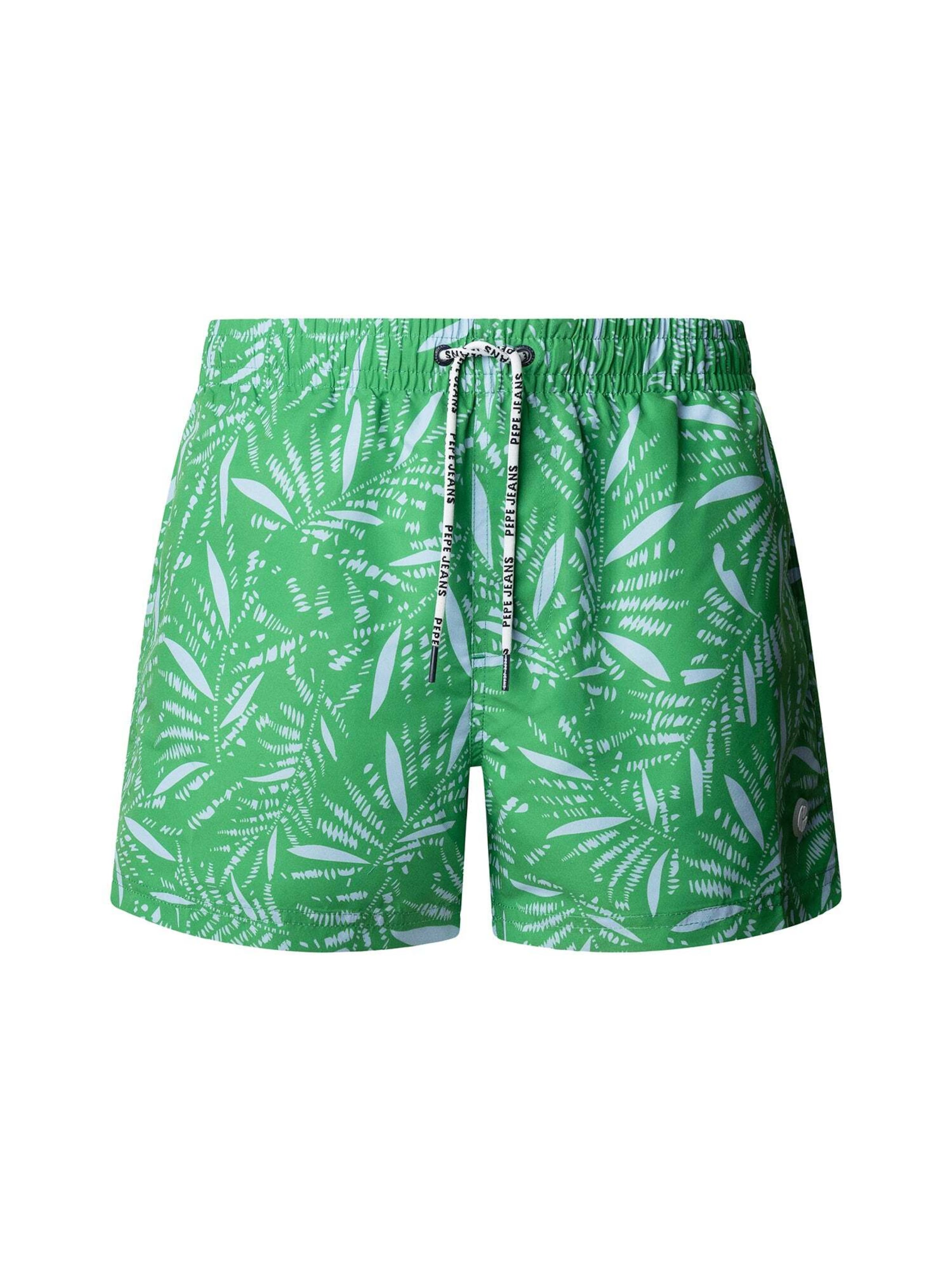 Shorts de bain Pepe Jeans en vert : devant