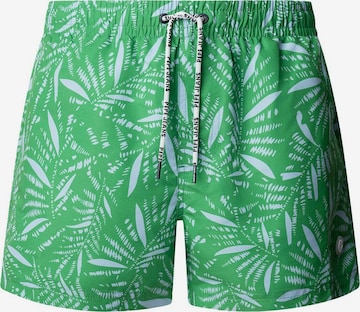 Shorts de bain Pepe Jeans en vert : devant