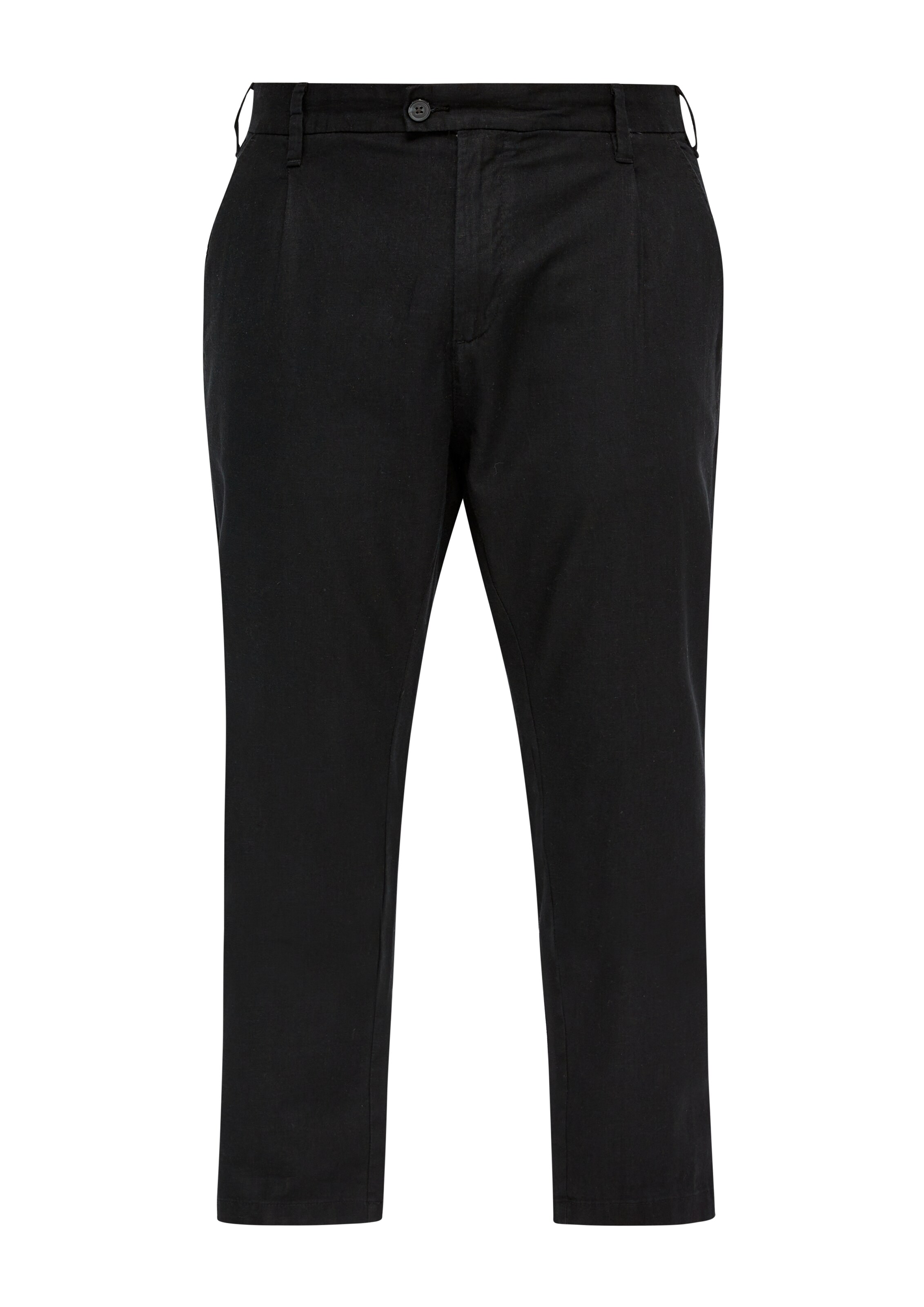 s.Oliver Men Big Sizes Regular Hose 'Detroit' in Schwarz: Vorderseite