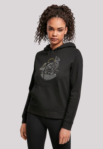 F4NT4STIC Sweatshirt 'Harry Potter Buckbeak Line Art with Ladies Basic' in Black: front