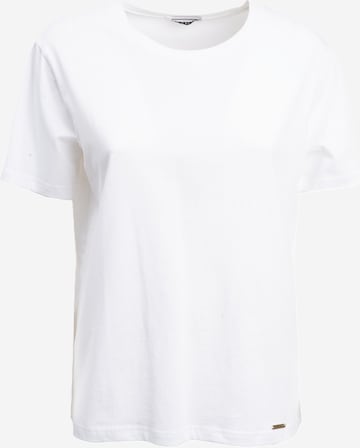 Influencer T-Shirt in Weiß: Vorderseite