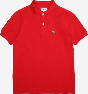 T-Shirt LACOSTE en rouge : devant
