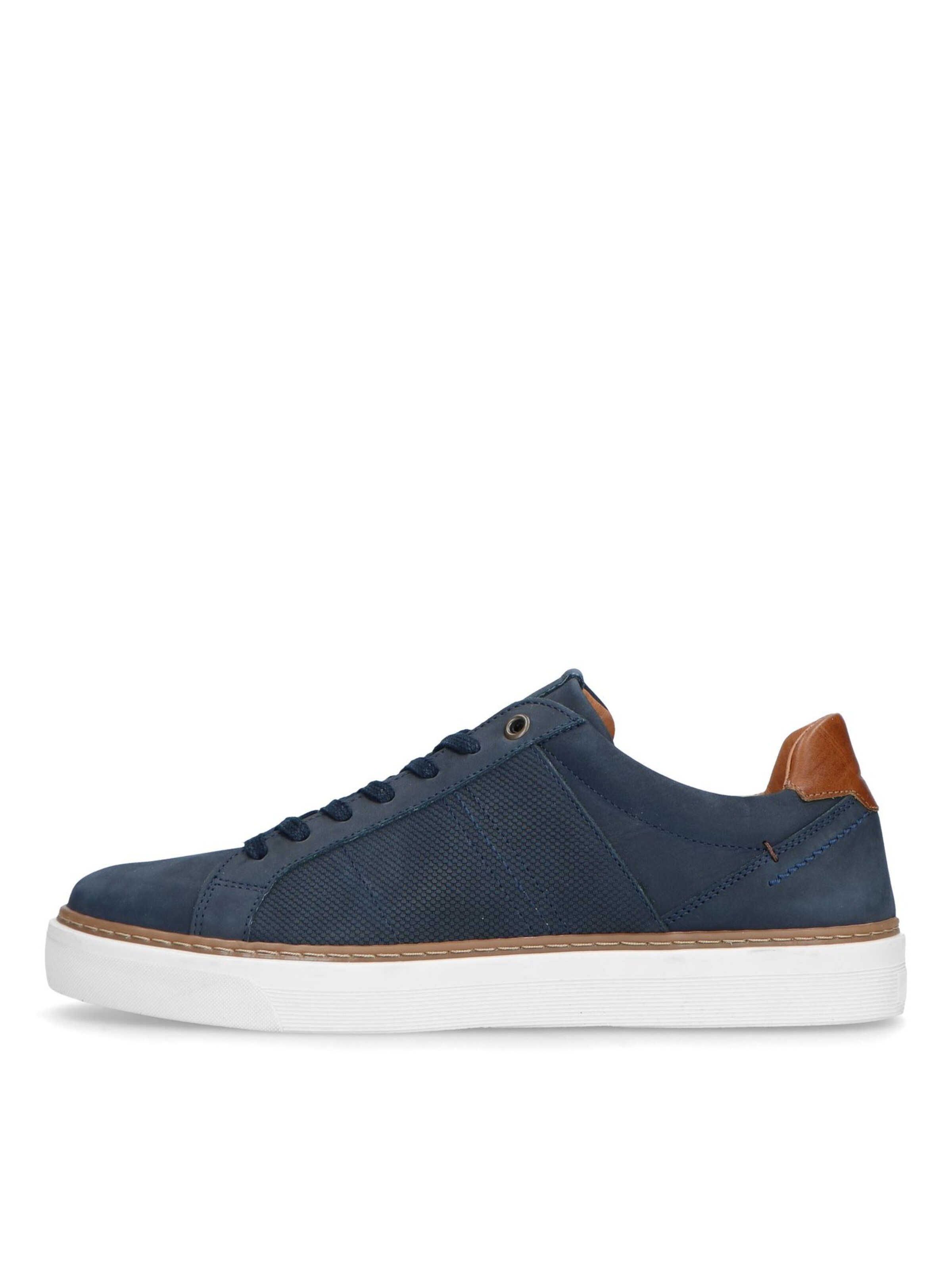 Baskets basses MANFIELD en bleu : devant