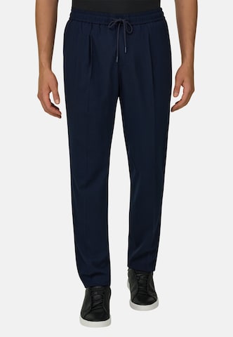Boggi Milano Slimfit Laskoshousut 'City' värissä sininen: etupuoli