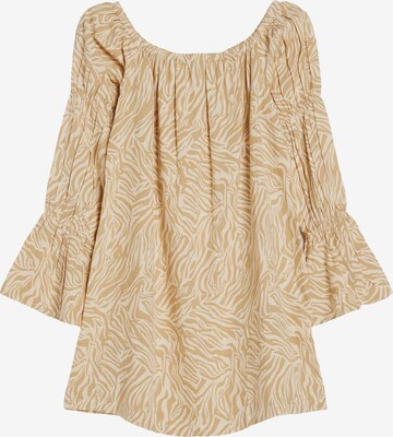 Bershka Jurk in Beige: voorkant