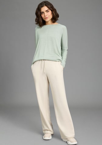 OCEAN SPORTSWEAR Wide Leg Hose in Beige