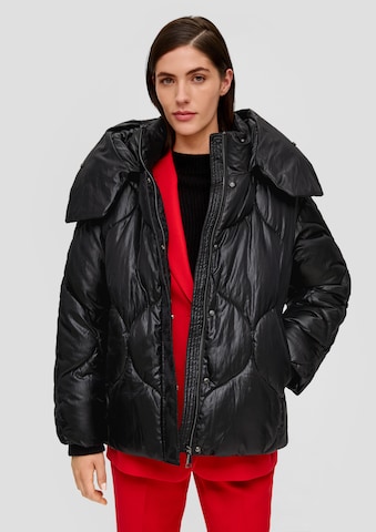 s.Oliver BLACK LABEL Winter jacket in Black: front