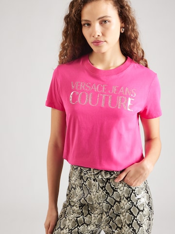 rožinė Versace Jeans Couture Marškinėliai