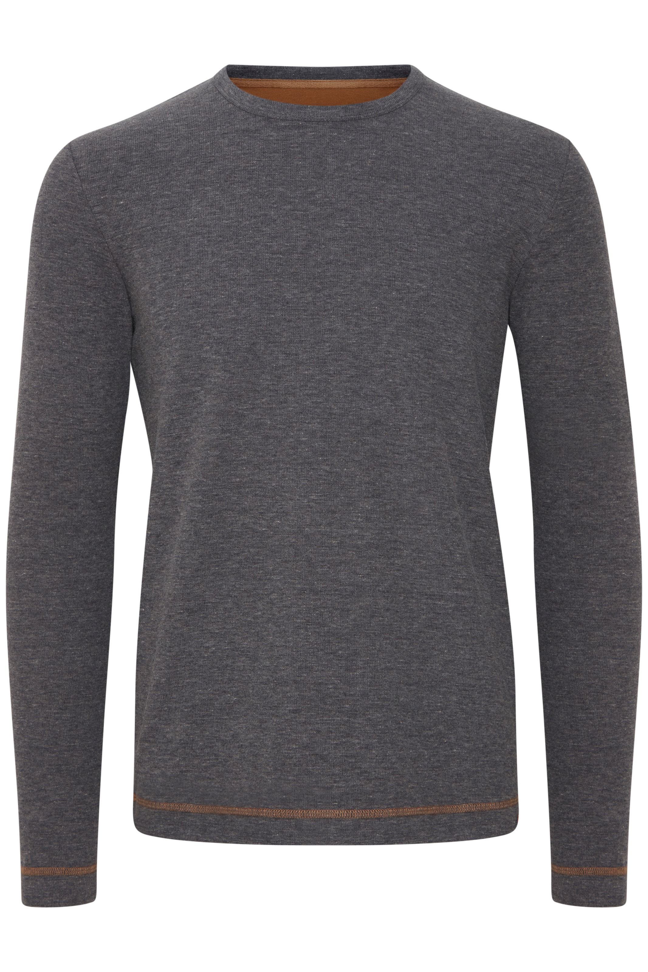 INDICODE JEANS Shirt 'Ambrosius' in Grijs: voorkant