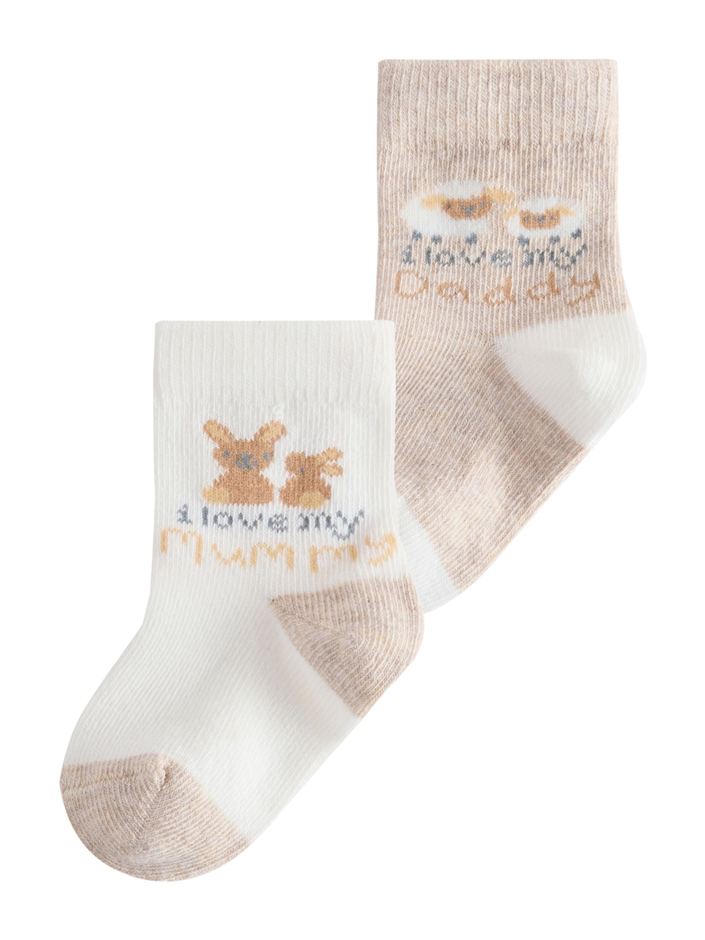Chaussettes Next en beige : devant