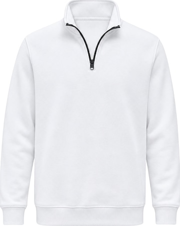 LOUIS LECLER Sweatshirt 'Remy' in Wit: voorkant