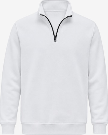 LOUIS LECLER Sweatshirt 'Sage' in Wit: voorkant