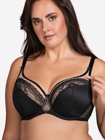Vivisence T-shirt Bra '1081' in Black