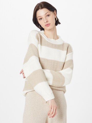 Femme Luxe Pullover 'RIVKAH' in Beige: predná strana