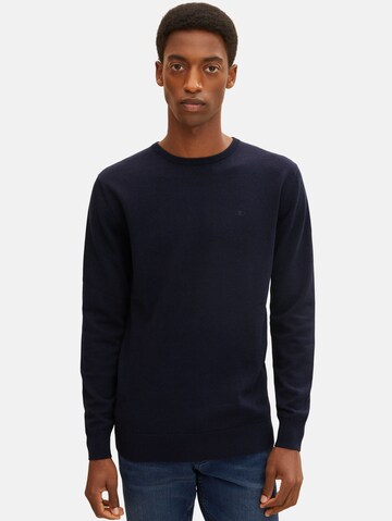 TOM TAILOR Regular Fit Pullover in Blau: predná strana