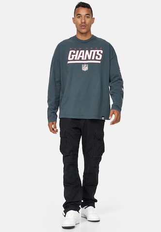 Recovered Shirt 'NFL New York Giants Oversized L/S Washed' in Grey