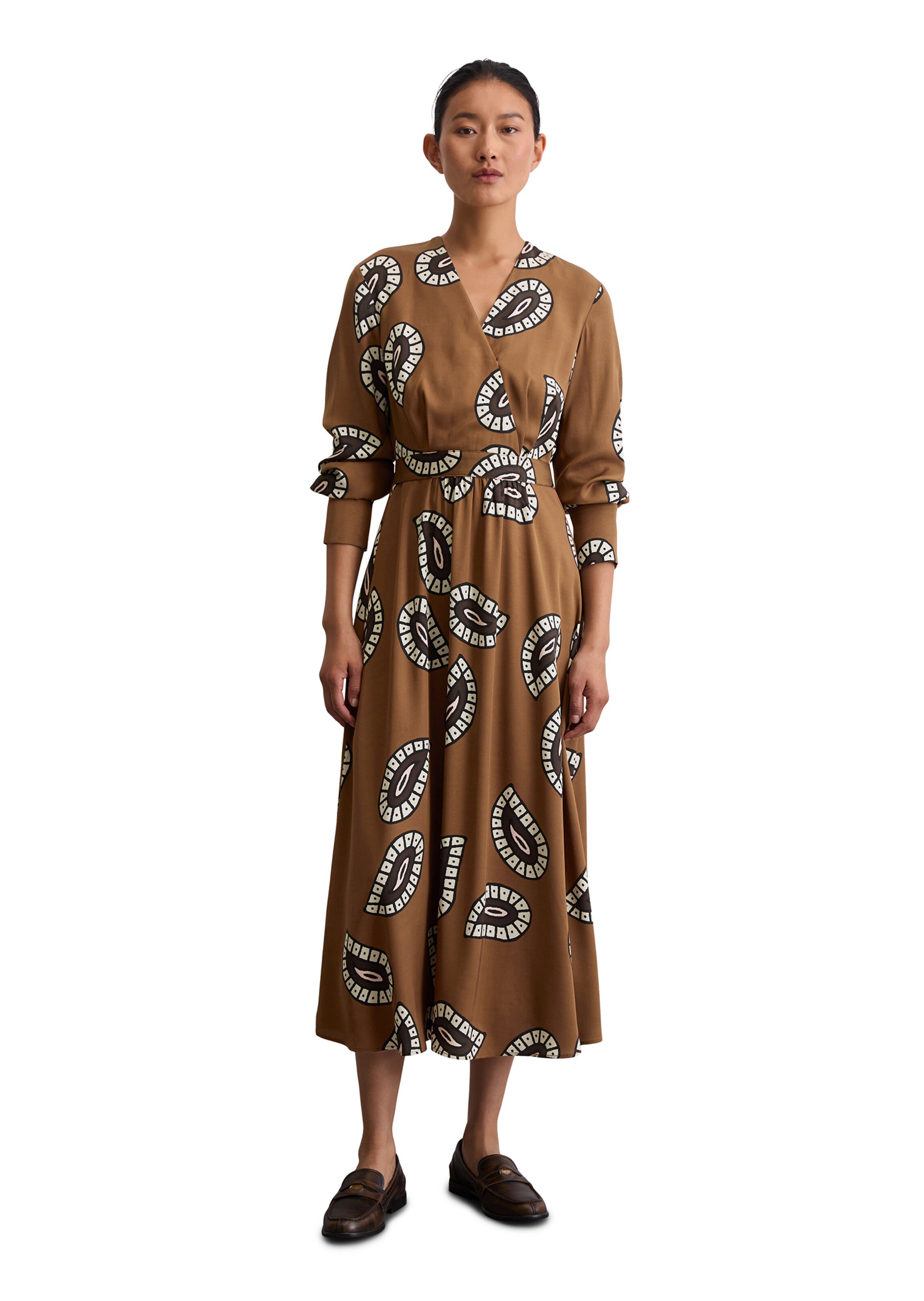 Marc O'Polo Dress in Brown: front