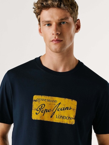 T-Shirt 'Suen' Pepe Jeans en bleu
