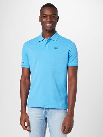 La Martina Shirt in Blue: front