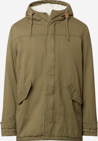 INDICODE JEANS Prehodna jakna 'Carey' | zelena barva: sprednja stran