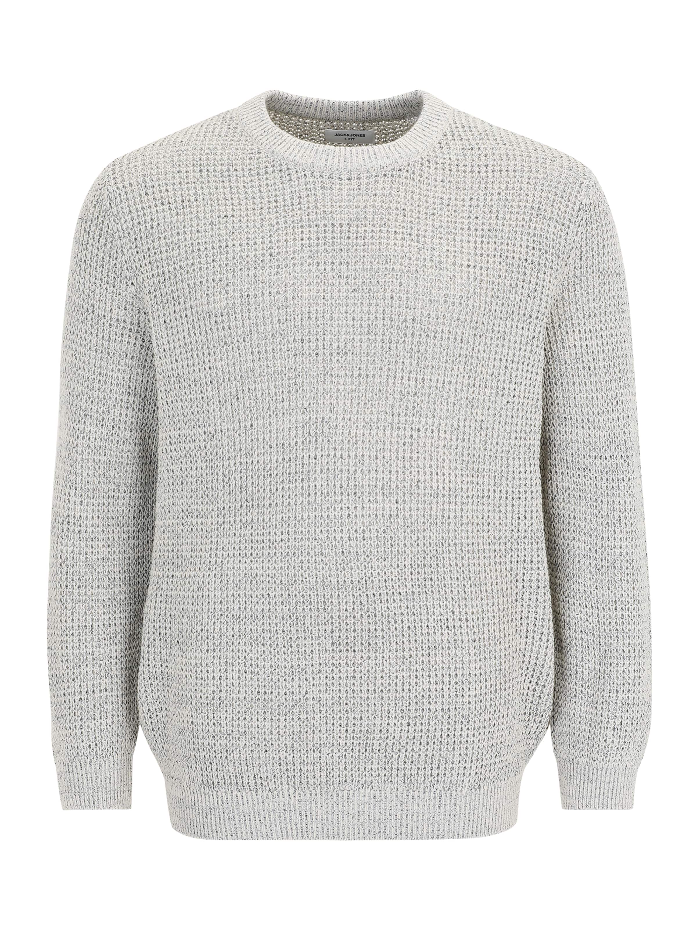 Pull-over 'JJGLOBAL' Jack & Jones Plus en gris : devant