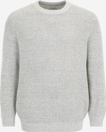 Jack & Jones Plus Свитер 'JJGLOBAL' в Серый: спереди