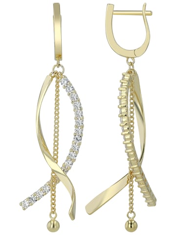 Akzent Ohrringe 'Ari, 925 Sterlingsilber, langlebig'‌‌‌‌‌‌‌‌ in Gold