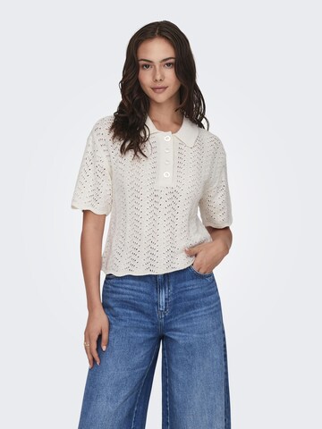 JDY Pullover 'Ellis' i hvid: forside