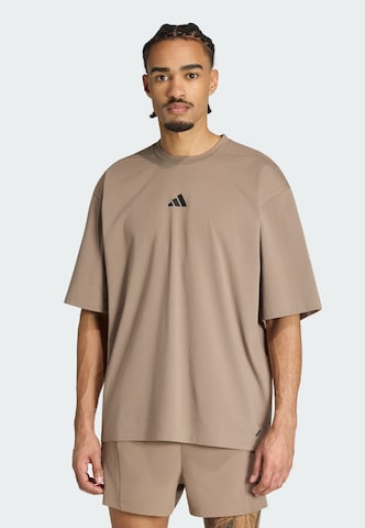 ADIDAS PERFORMANCE Functioneel shirt 'Power' in Beige: voorkant