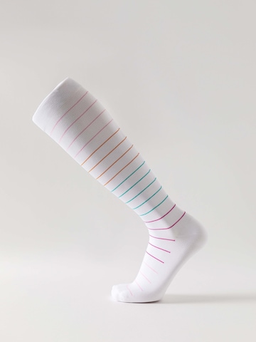Millo Knee High Socks 'Wide Comfort' in White