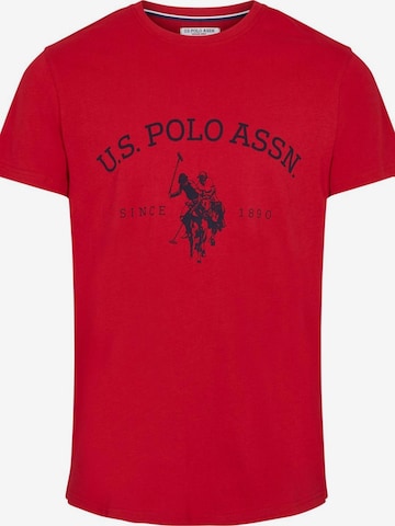 U.S. POLO ASSN. Shirt 'Archibald' in Rood: voorkant