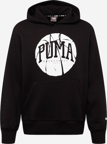 PUMASportska sweater majica - crna boja: prednji dio